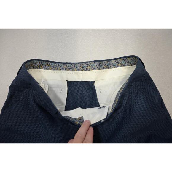 Penguin Munsingwear Plaid Wool-Poly Dress Pants Stretch Flat Mens Size 34 x 32 - Picture 6 of 8